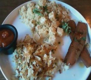 vegan breakfast platter at Tony's Darts Away in Burbank