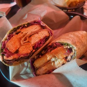 Buffalo chicken wrap at Tony's Darts Away in Burbank