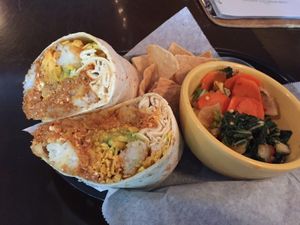 Brunch burrito  at Tony's Darts Away in Burbank