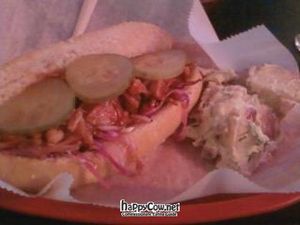 BBQ jackfruit sandwich at Tony's Darts Away in Burbank