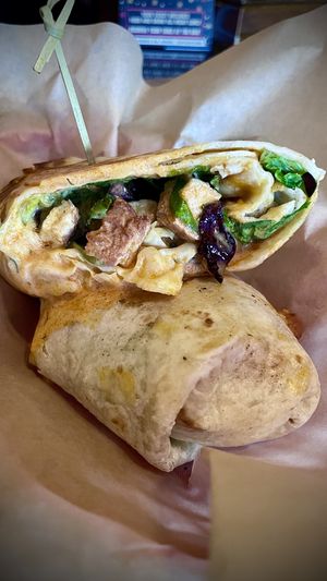 Buffalo wrap.   at Tony's Darts Away in Burbank