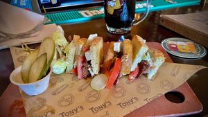 Tony’s darts away BLT with Tempe delicious  at Tony's Darts Away in Burbank