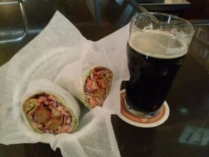 Diablo wrap and Solidarity from Eagle Rock Brewery at Tony's Darts Away in Burbank