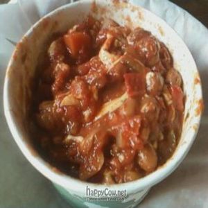 chili with Daiya at Tony's Darts Away in Burbank