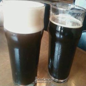 North Coast Old 38 stout and Santa Cruz oatmeal stout at Tony's Darts Away in Burbank