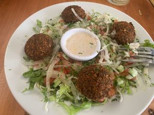 Falafel Salad at Falafel in Uvita