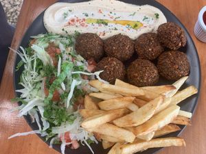 Falafel Plate at Falafel in Uvita