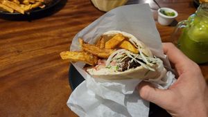 Pita Falafel at Falafel in Uvita