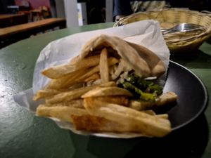 Falafel Pita at Falafel in Uvita