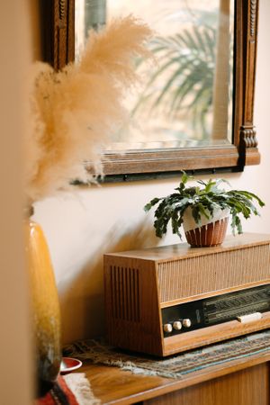 All furniture is, original vintage.  at Faire Brunch & Drinks in Barcelona