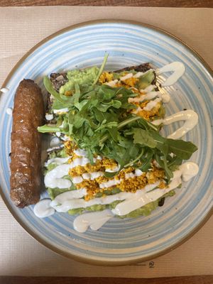Avocado & Tofu Scramble  at Faire Brunch & Drinks in Barcelona