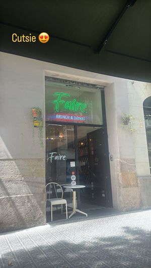   at Faire Brunch & Drinks in Barcelona
