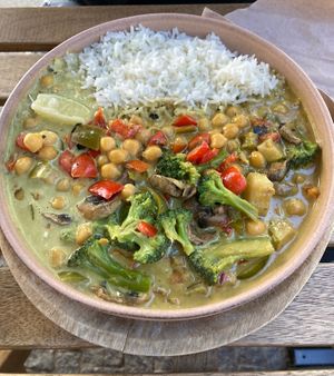 Vegan curry  at Maria Rosa in Ponte De Lima