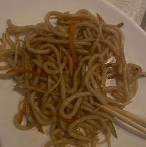 Udon with vegetables and soy sprouts  at Ristorante Wei in Pordenone