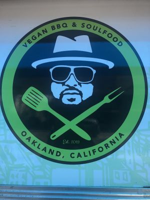 Vegan Mob logo at Vegan Mob in San Bruno