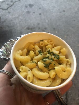 Mac and cheese. Leaves a little to be desired at Vegan Mob in San Bruno