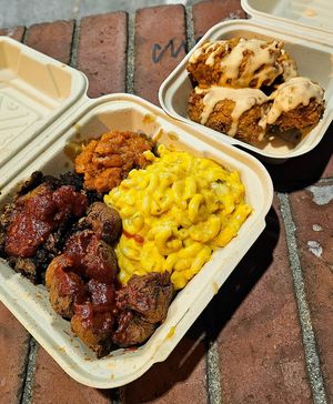 Mob plate (there's another side included, not pictured) at Vegan Mob in San Bruno