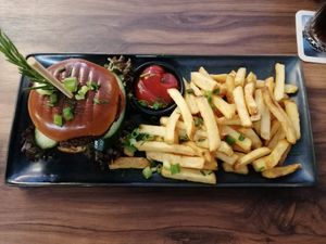 Vegan Texan BBQ Burger at Der Ostfriese in Emden