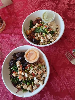 2 vegan bowls at Fresh Kitchen in Lake Mary