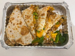 vegan chicken quesadilla  at Plantega - Silver Moon Deli in New York City