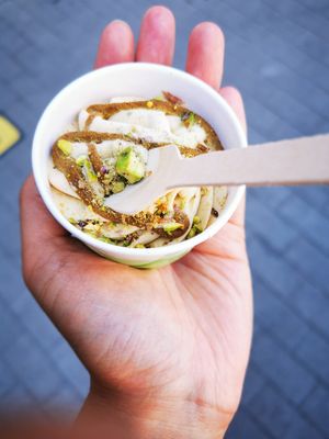 Glace à la pistache at La Pâtisserie Vegan - Les Saveurs De La Bastille in Liege