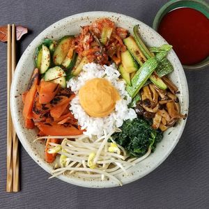 Bibimbap at Plant Power Nashville  in Brentwood