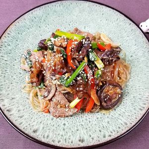 Japchae at Plant Power Nashville  in Brentwood