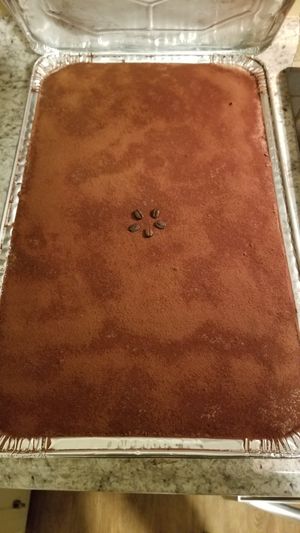 Large tiramisu at Plant Power Nashville  in Brentwood