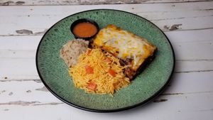 Enchiladas at Plant Power Nashville  in Brentwood