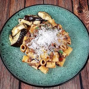 Mushroom Bolognese at Plant Power Nashville  in Brentwood