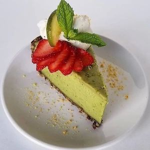 Key lime tart at Plant Power Nashville  in Brentwood