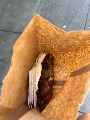 Got the vegan apple donut  at Bob's Donut and Pastry Shop in San Francisco