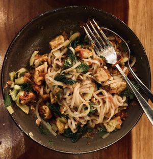 Shan noodles  at Burma Love in San Francisco