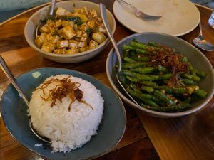 Mint Tofu & String Beans at Burma Love in San Francisco