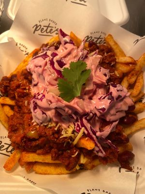 Filthy fries at The Woolpack in Wilstead