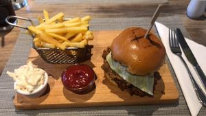 Seitan burger   at The Woolpack in Wilstead