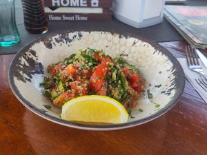 Tabbouleh with quinoa and avocado at Istar in Silistra