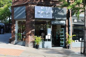 View from outside. at The Specialty Coffee Shop in Nottingham