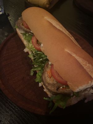 Sándwich de matambre arrollado   at Kuyen Cervecería Vegana - Brewery in Buenos Aires