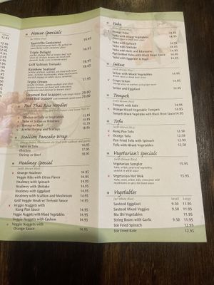 Menu  at Mr. Chan in Pikesville