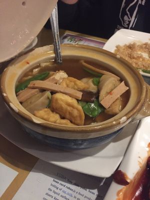 
Vegetarian Sampler (taken in 2017) at Mr. Chan in Pikesville