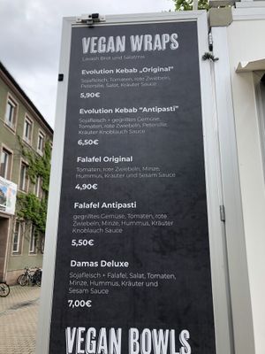 Menu at DAMAS - Vegan Kebab & Falafel in Erlangen