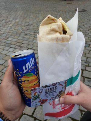 Damas Deluxe Wrap at DAMAS - Vegan Kebab & Falafel in Erlangen