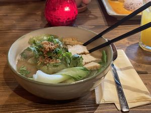 Gyoza Veggie Ramen - Ani House, Bremen  at ANI House in Bremen