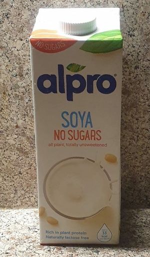 Soya Milk (no sugar) at Sklavenitis in Crete
