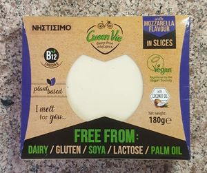 Vegan Mozzarella at Sklavenitis in Crete