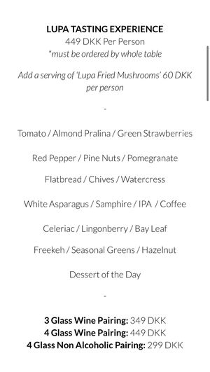  at Bistro Lupa in Copenhagen