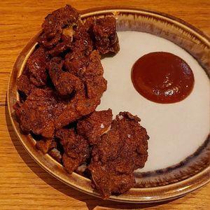 Lupa Fried Mushrooms with Homemade Ketchup at Bistro Lupa in Copenhagen