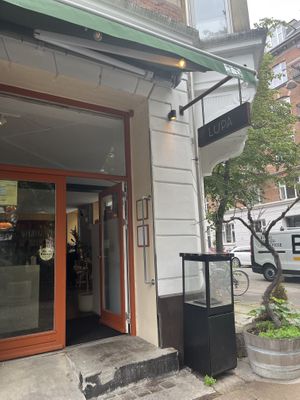 Entrance. It’s easy to access but off a quiet side road which is nice.  at Bistro Lupa in Copenhagen
