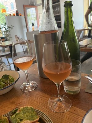 Orange wine - we chose Orange is the New White, very uplifting   at Bistro Lupa in Copenhagen